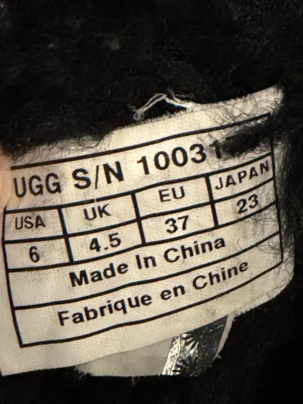 UGG Australia Josette Black Suede Sheepskin Bow Boots Women's 6